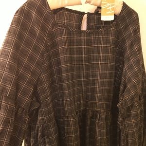 Dressy flannel type top